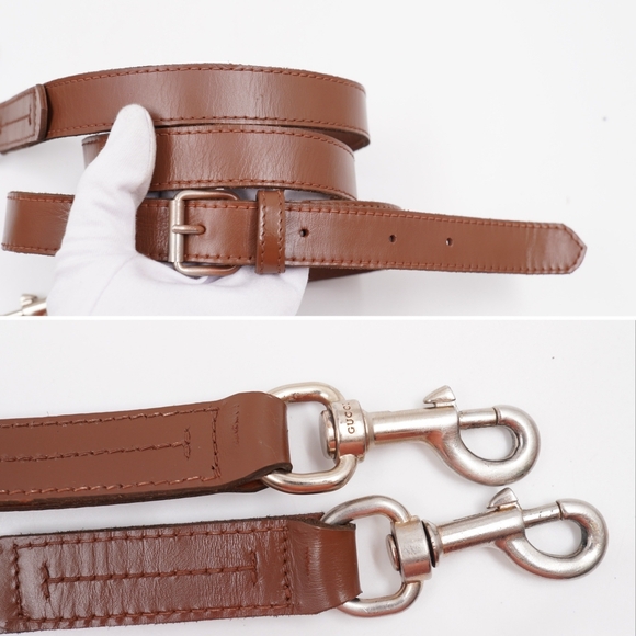 BO58 ❤️ GUCCI GG  Monogram Web Half Moon  Crossbody Bag - Picture 11 of 13